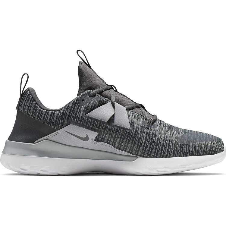 nike running renew arena sneakers in black