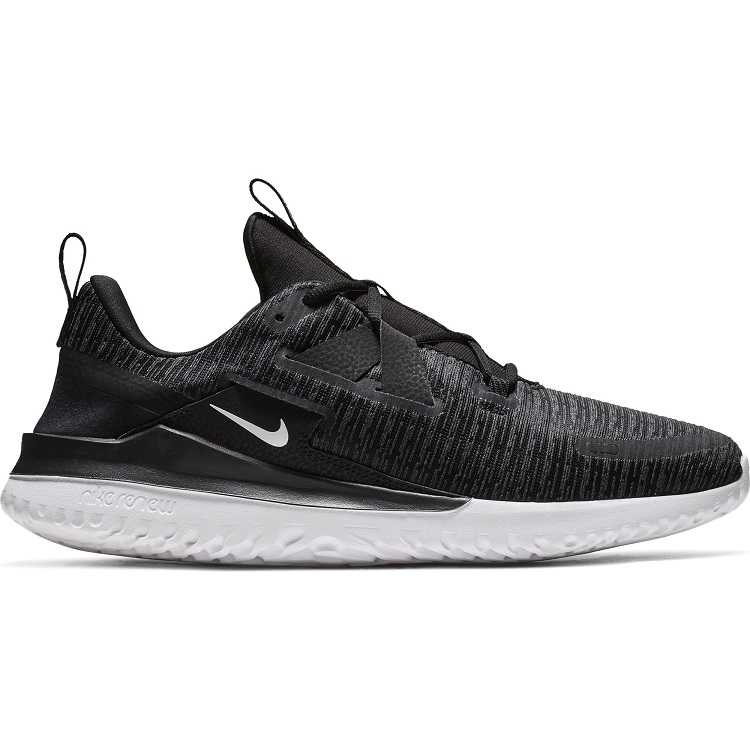 nike running renew arena sneakers in black